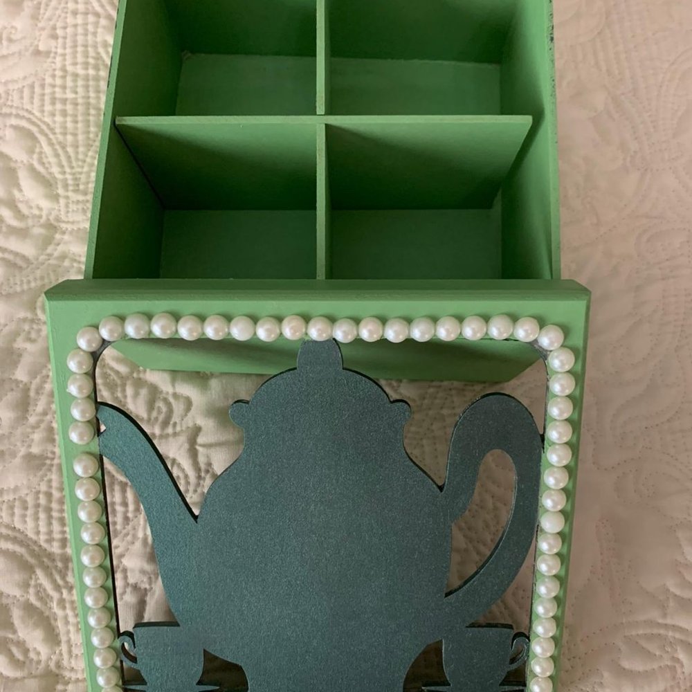 Handmade Wooden box for tea